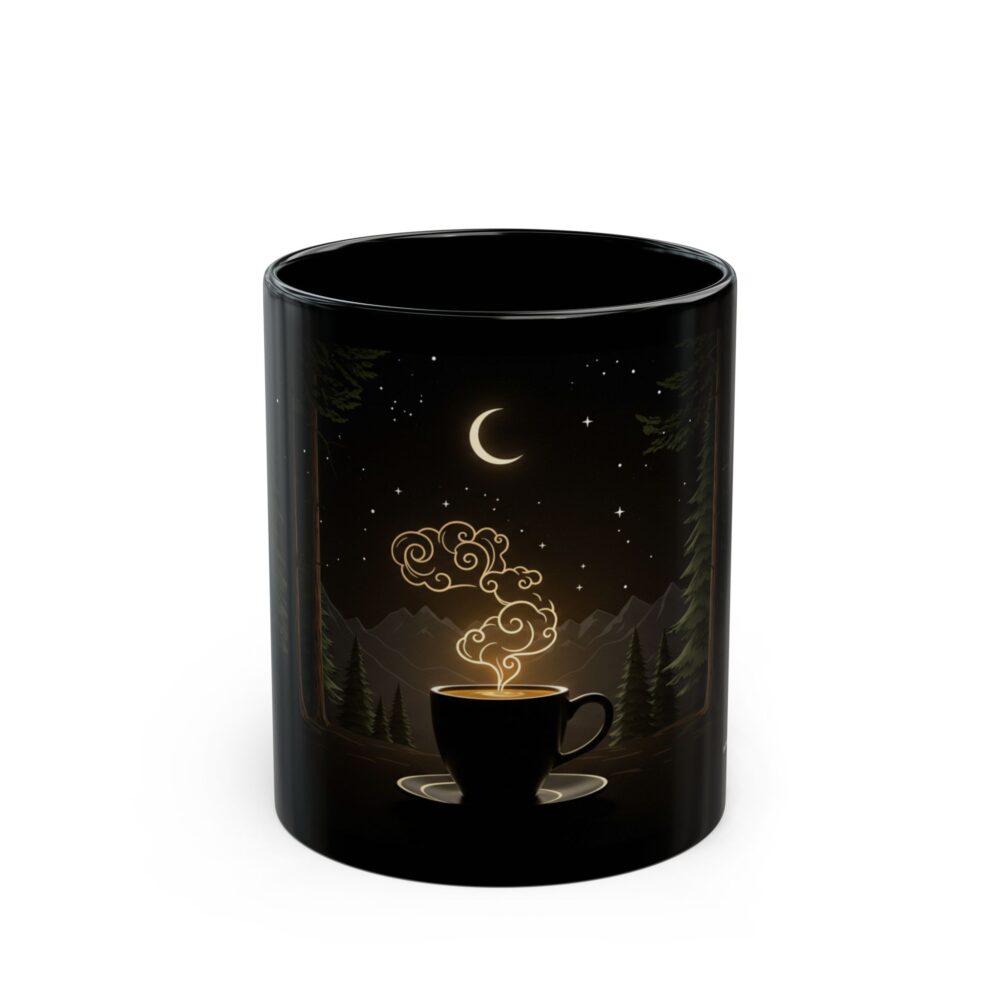 CraftFashion™ | Dark Woods & Steam | Midnight Ritual Coffee Design