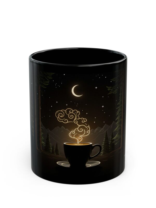 CraftFashion™ | Dark Woods & Steam | Midnight Ritual Coffee Design