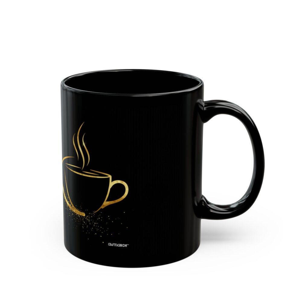 CraftFashion™ | Infinity Brew | Luxe Gold Coffee Edition (Black Mug) - Image 2