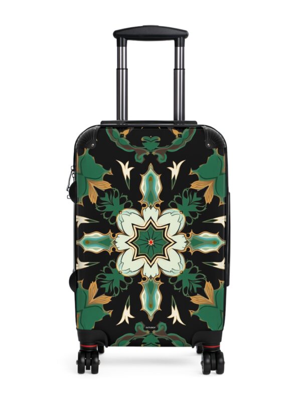 CraftFashion™ | Emerald Mosaic Elegance | Arabesque Luggage Design 2025