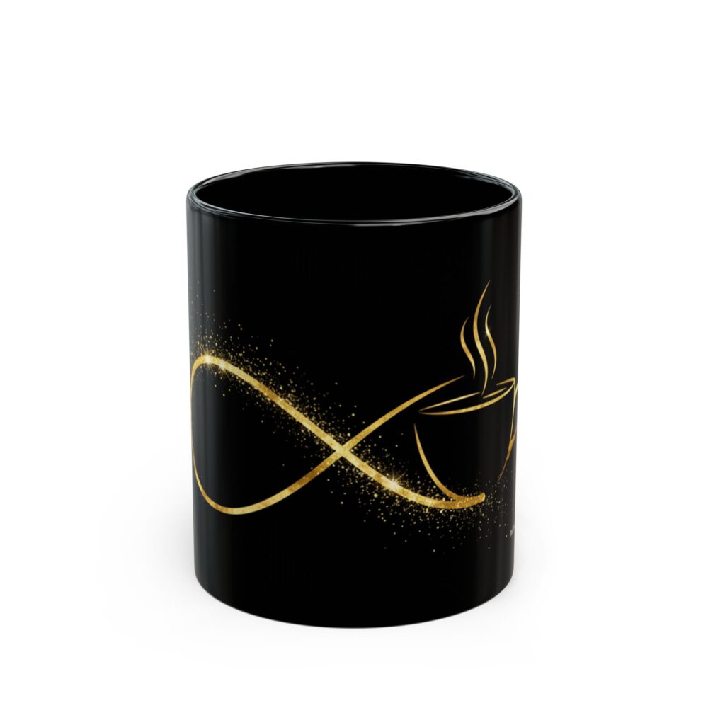 CraftFashion™ | Infinity Brew | Luxe Gold Coffee Edition (Black Mug)