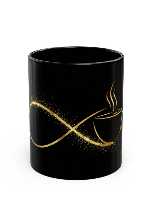 CraftFashion™ | Infinity Brew | Luxe Gold Coffee Edition (Black Mug)