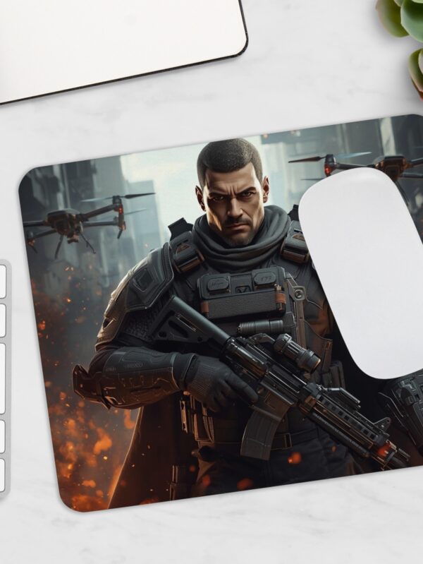 Stylish Brimstone Valorant Gaming Mouse Pad with Heroic Design, Desk Organizer, Gamer Gift, Computer Accessory, Office Decor